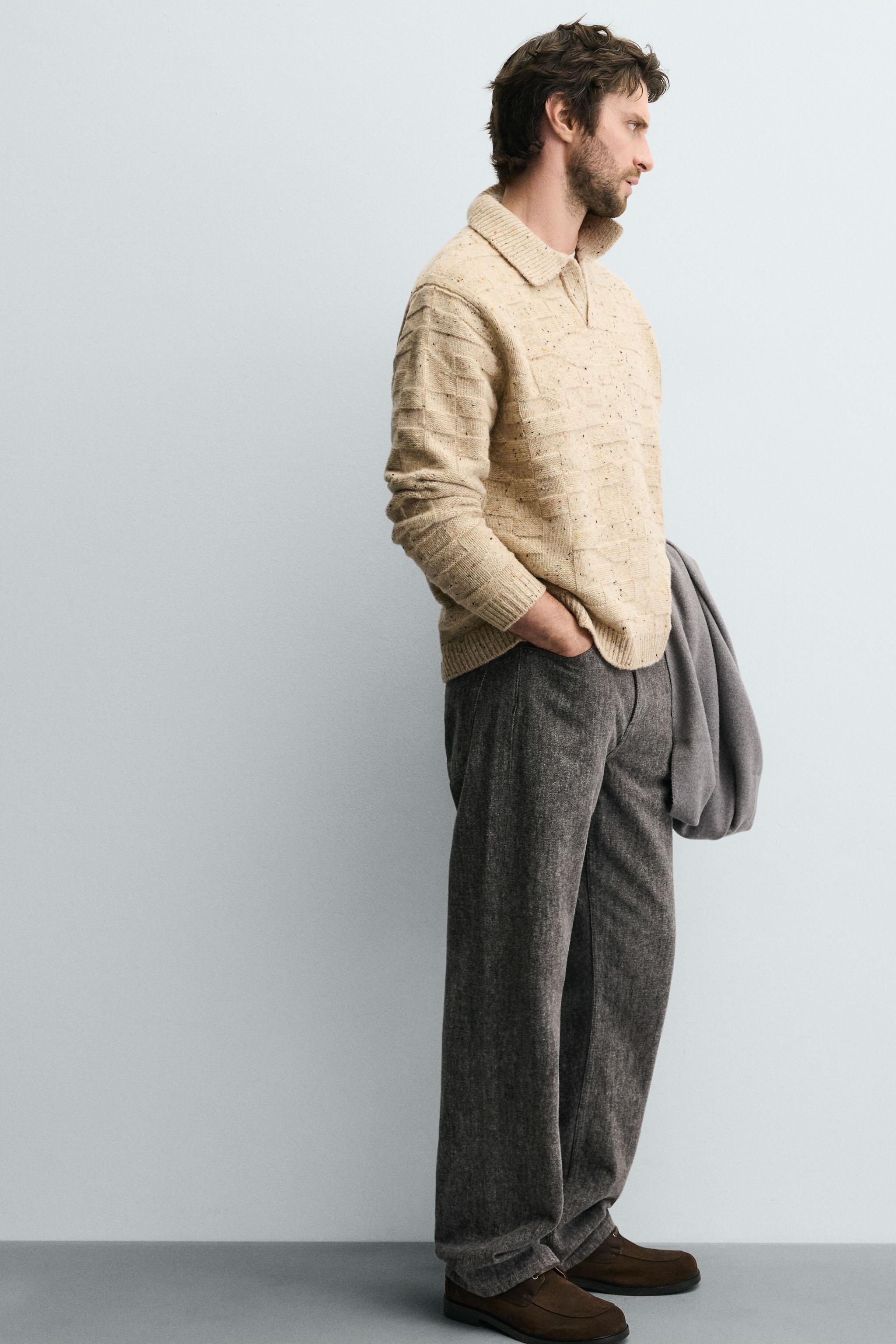 BRUSHED STRAIGHT FIT JEANS